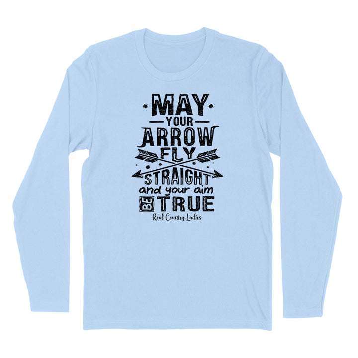 Arrow Fly Straight Black Print Hoodies & Long Sleeves