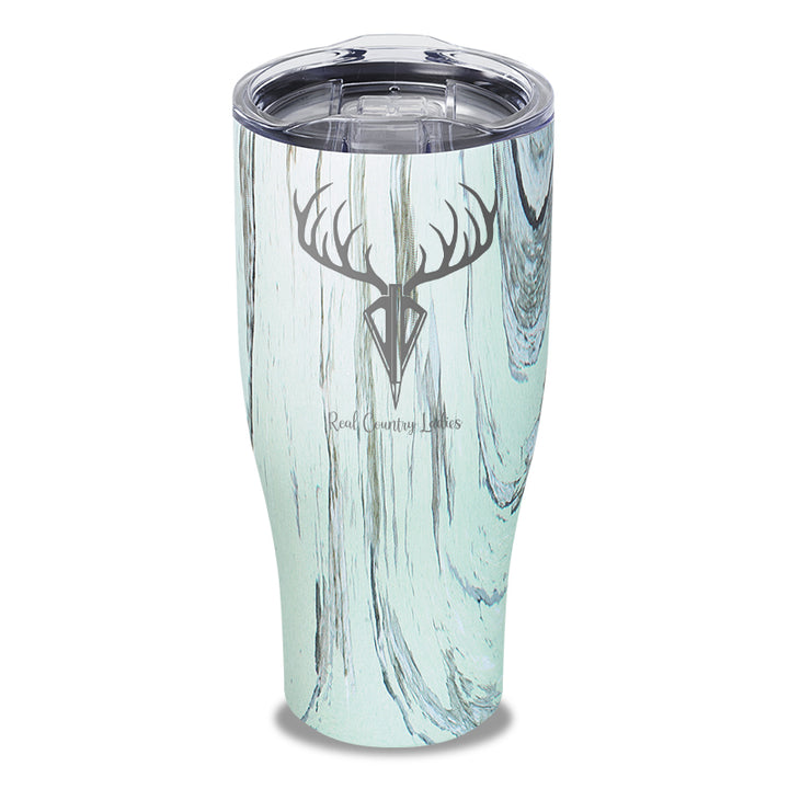 Arrow Deer Laser Etched Tumbler