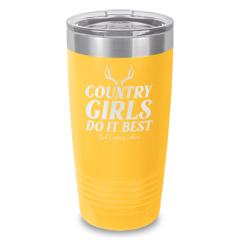 Country Girls Do It Best Laser Etched Tumbler