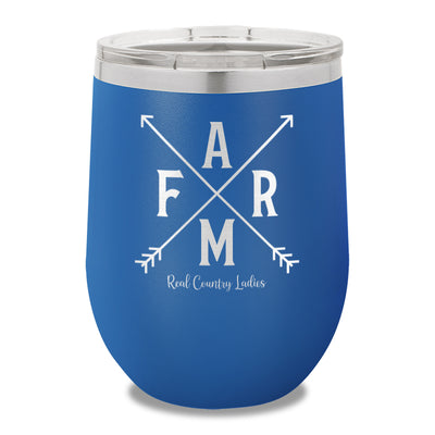 Farm Arrows 12oz Stemless Wine Cup