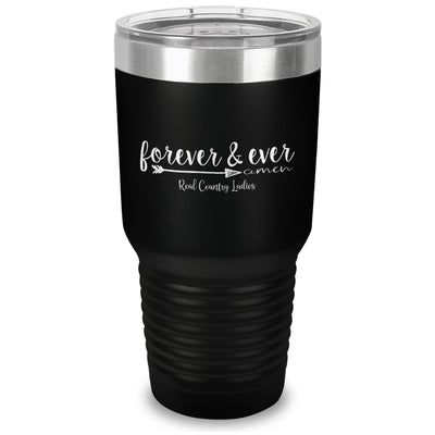 Forever And Ever Amen Laser Etched Tumbler