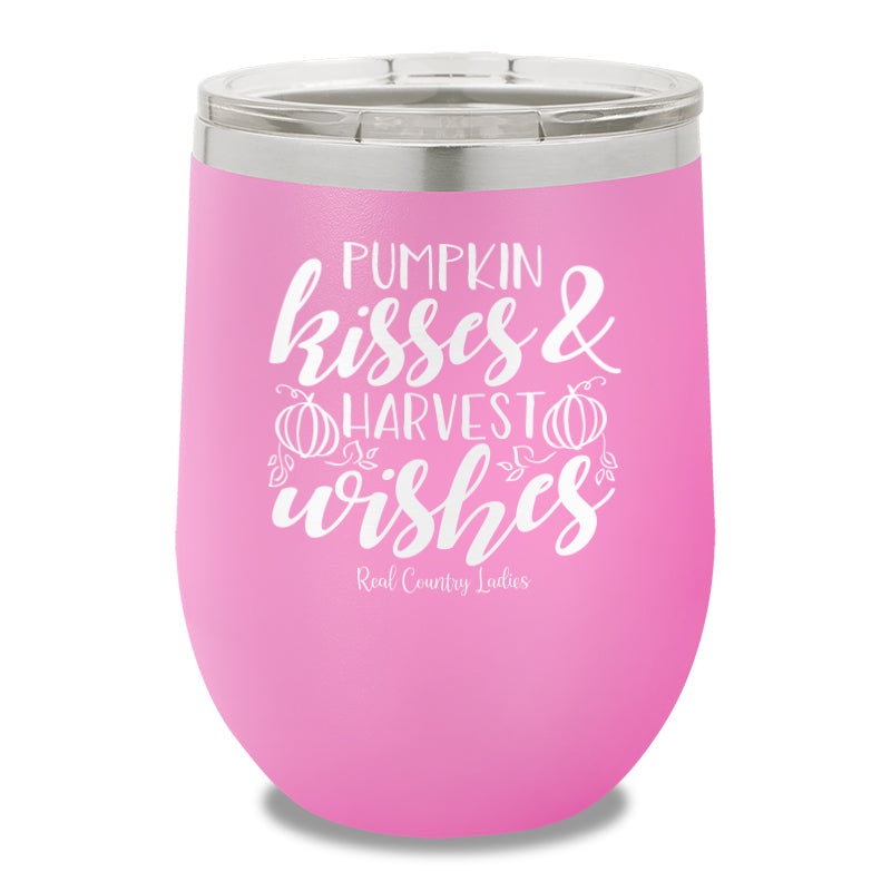 Pumpkin Kisses 12oz Stemless Wine Cup