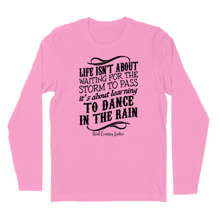 Dance In The Rain Black Print Hoodies & Long Sleeves