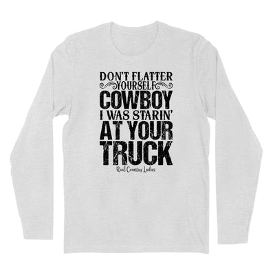 I Was Starin' At Your Truck Black Print Hoodies & Long Sleeves