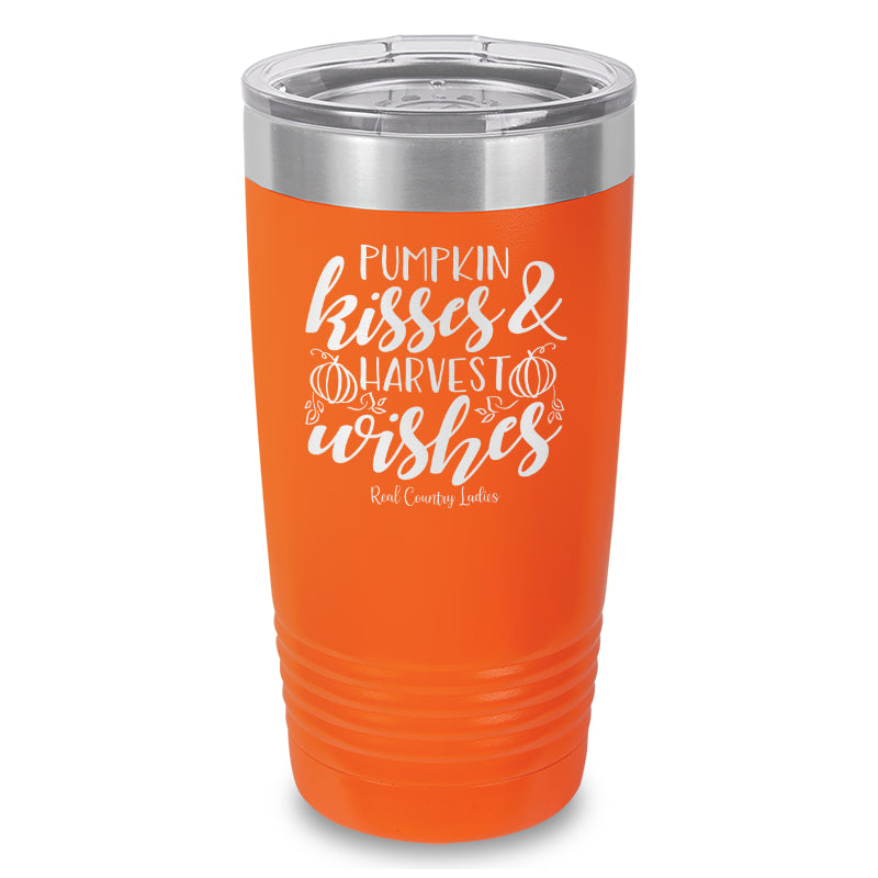 Pumpkin Kisses Laser Etched Tumbler