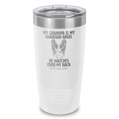 My Grandpa Is My Guardian Angel Laser Etched Tumbler