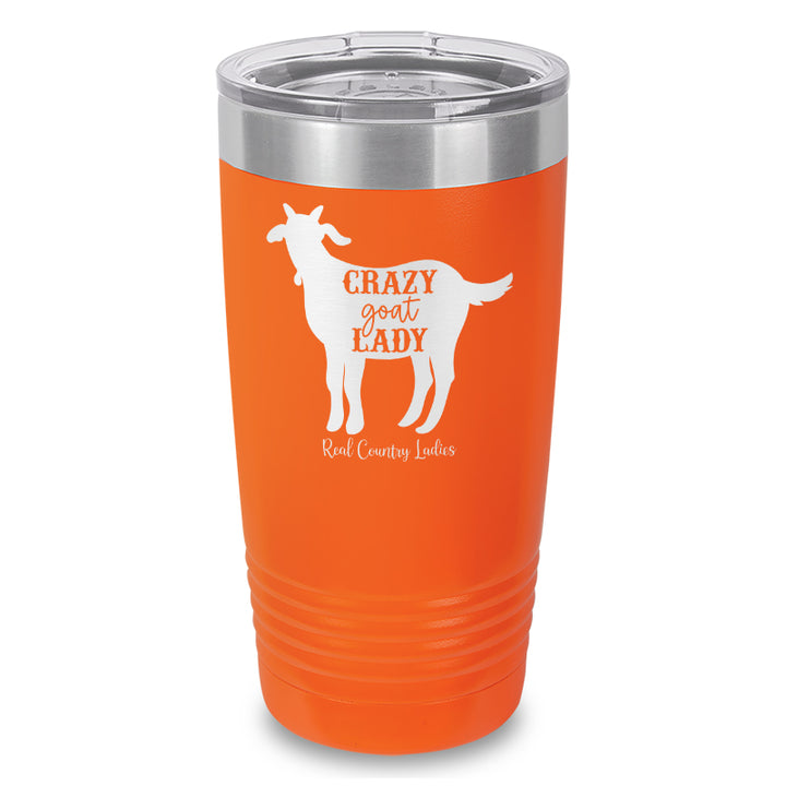 Crazy Goat Lady Laser Etched Tumbler