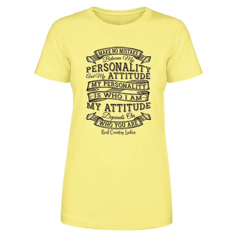 Personality Attitude Black Print Front Apparel