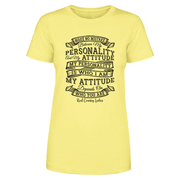 Personality Attitude Black Print Front Apparel