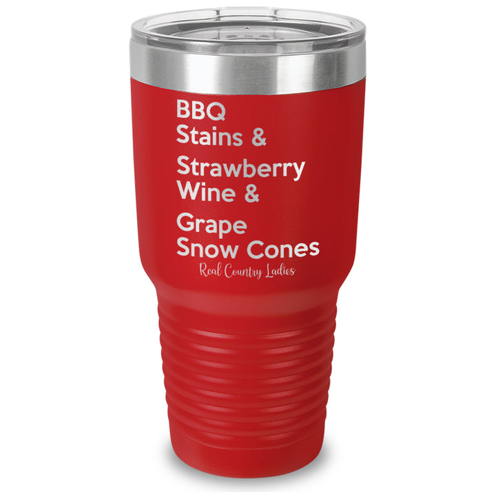 BBQ Stains Laser Etched Tumbler