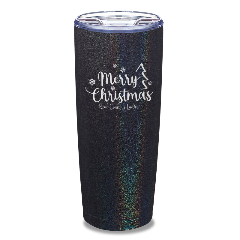 Merry Christmas Laser Etched Tumbler