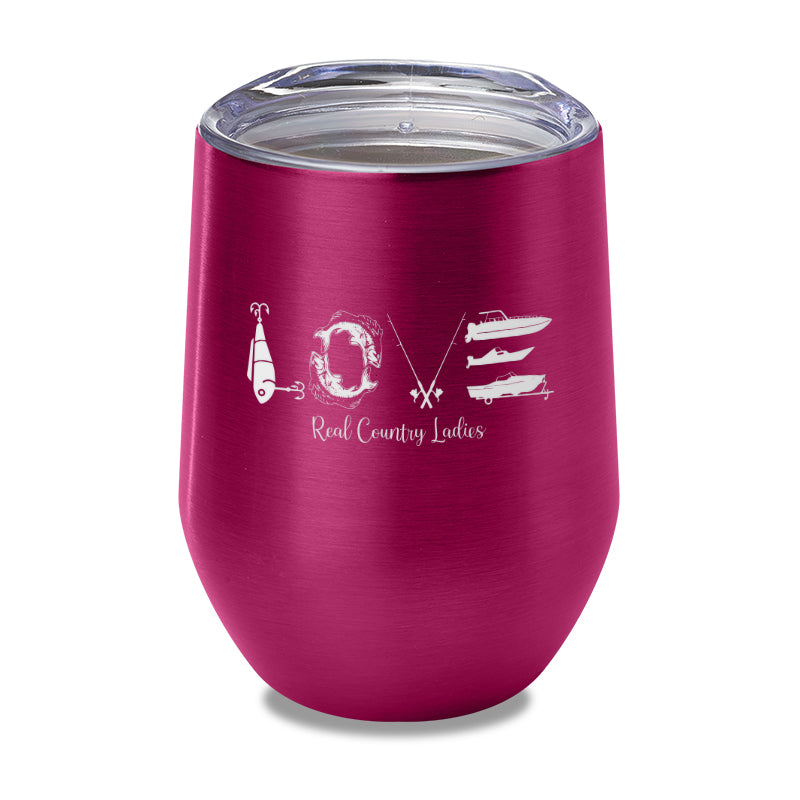 Fishing Love Laser Etched Tumbler