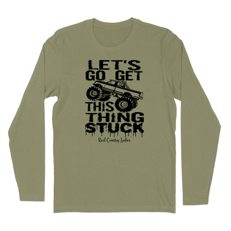 Get This Thing Stuck Black Print Hoodies & Long Sleeves