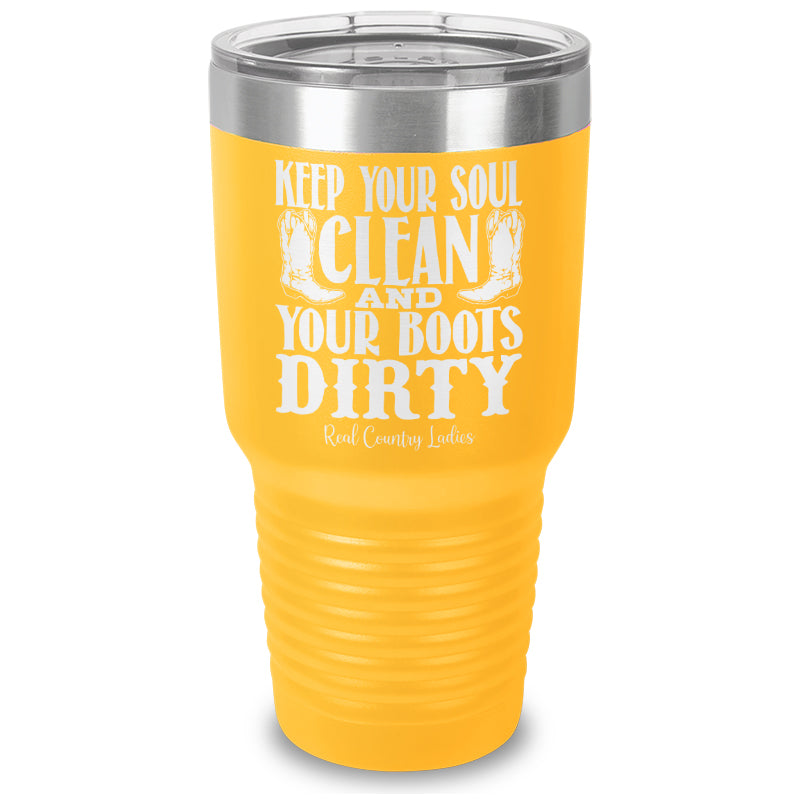 Keep Your Soul Clean Laser Etched Tumbler