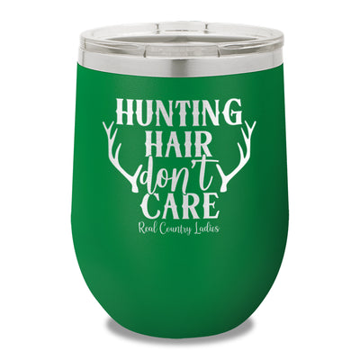 Hunting Hair Don't Care 12oz Stemless Wine Cup