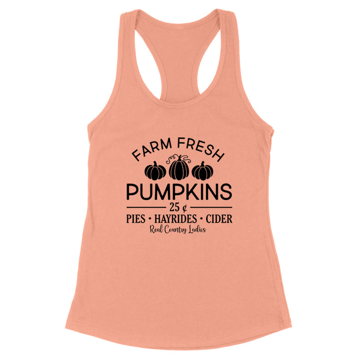 Farm Fresh Pumpkins Black Print Front Apparel