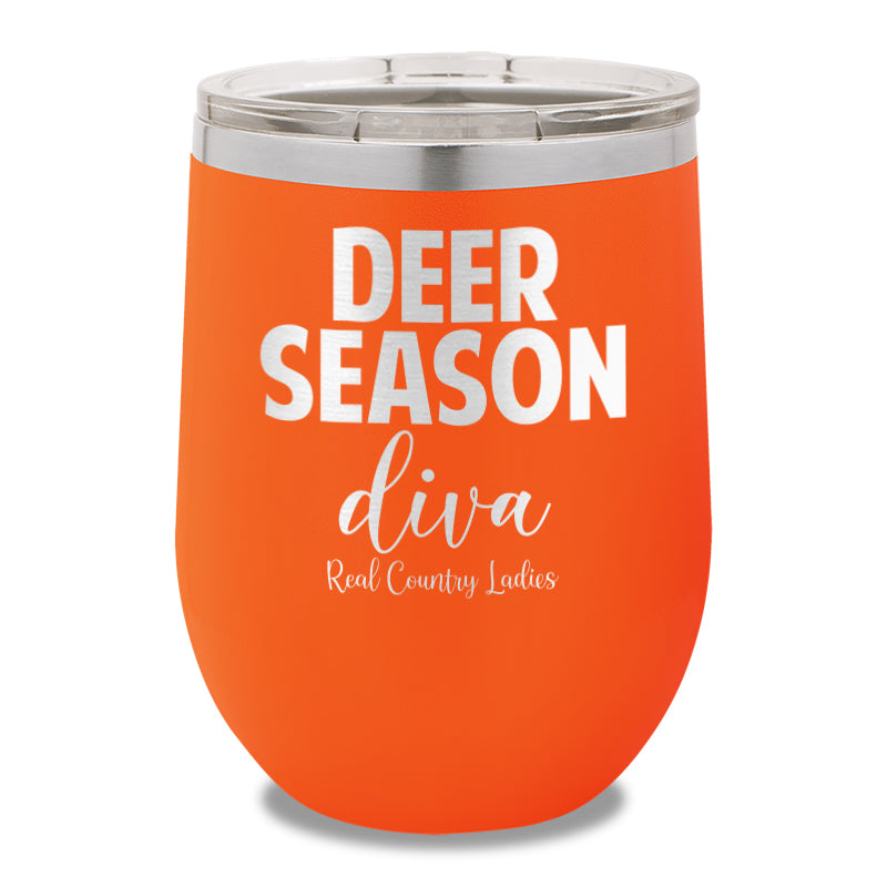 Deer Season Diva 12oz Stemless Wine Cup