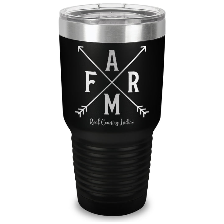 Farm Arrows Laser Etched Tumbler