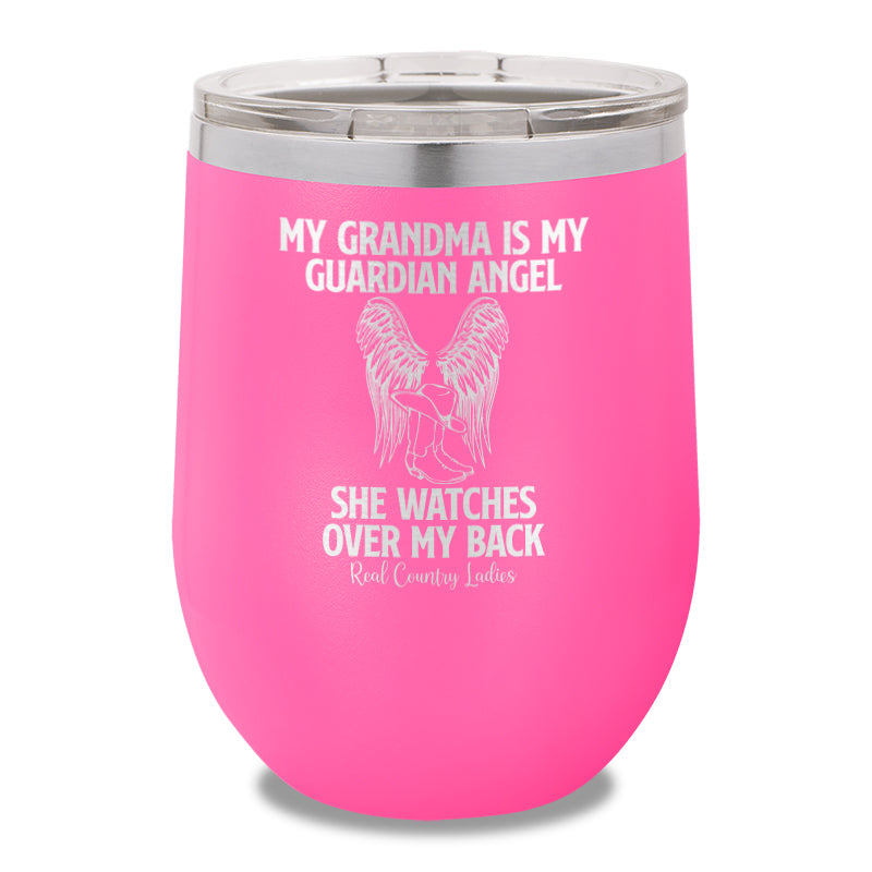 My Grandma Is My Guardian Angel 12oz Stemless Wine Cup