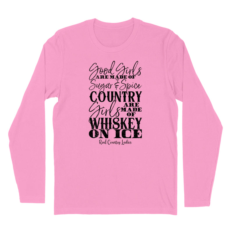 Whiskey On Ice Black Print Hoodies & Long Sleeves