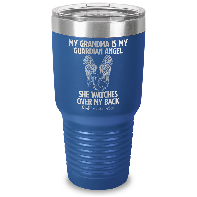 My Grandma Is My Guardian Angel Laser Etched Tumbler