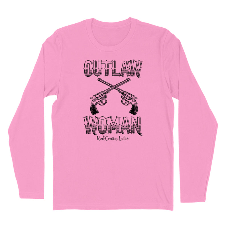 Outlaw Woman Black Print Hoodies & Long Sleeves