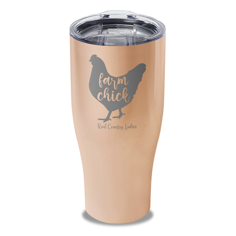 Farm Chick Laser Etched Tumbler