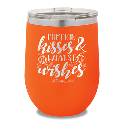 Pumpkin Kisses 12oz Stemless Wine Cup