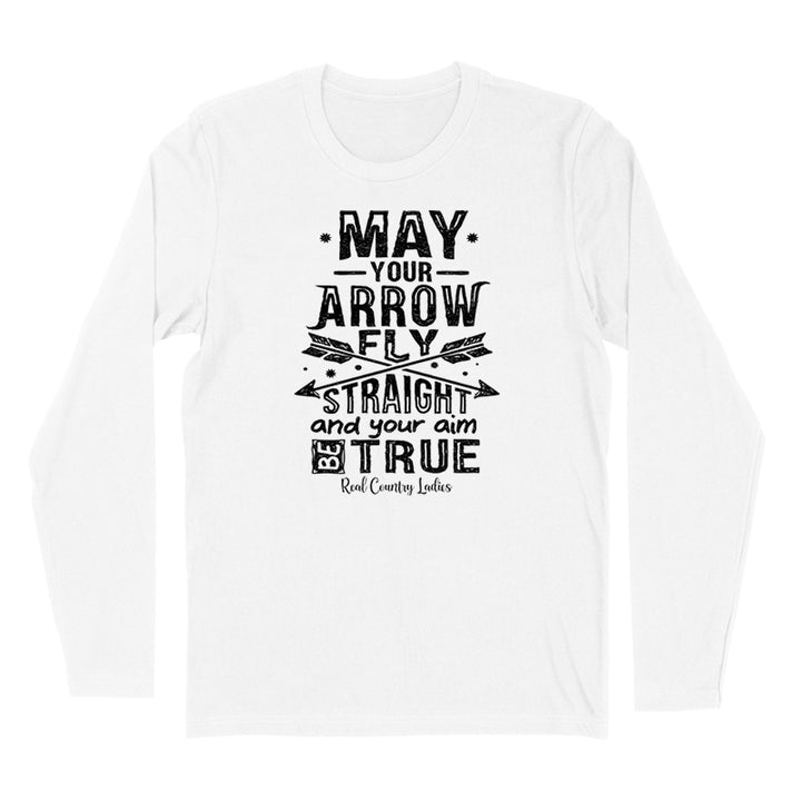 Arrow Fly Straight Black Print Hoodies & Long Sleeves