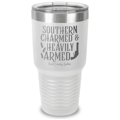 Southern Charmed And Heavily Armed Laser Etched Tumbler