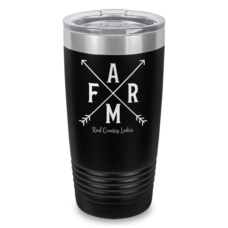 Farm Arrows Laser Etched Tumbler