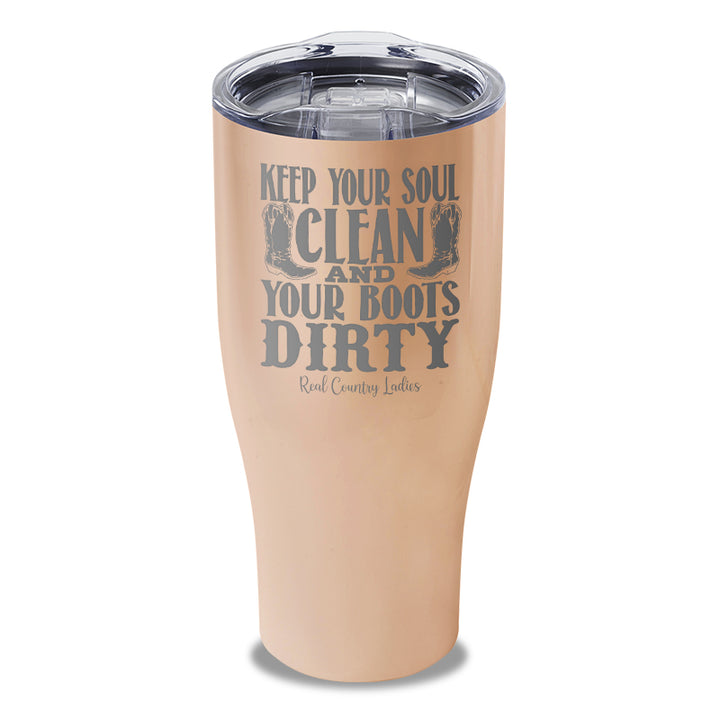 Keep Your Soul Clean Laser Etched Tumbler