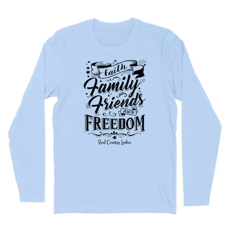 Faith Family Friends Black Print Hoodies & Long Sleeves