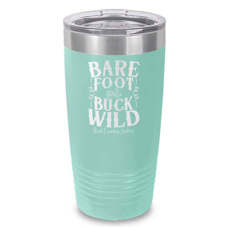 Bare Foot And Buck Wild Laser Etched Tumbler