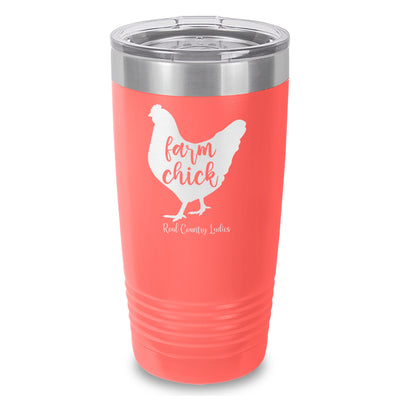 Farm Chick Laser Etched Tumbler