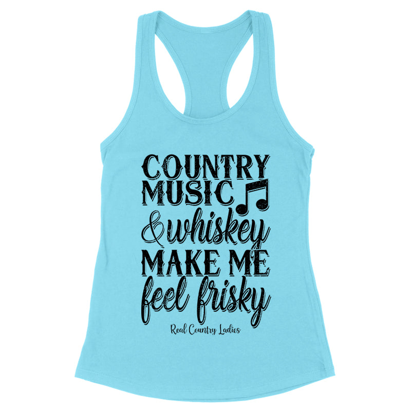 Country Music And Whiskey Black Print Front Apparel