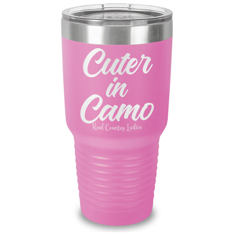 Cuter In Camo Laser Etched Tumbler