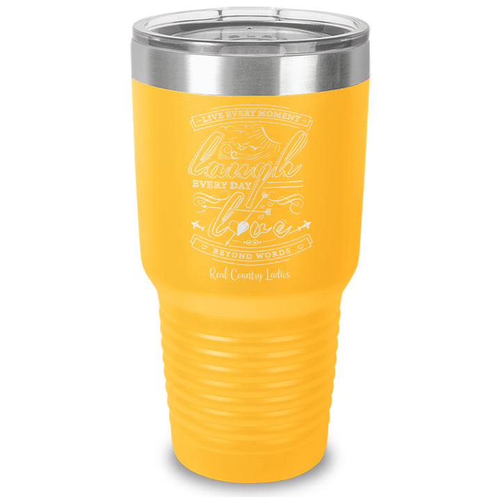 Live Laugh Love Laser Etched Tumbler