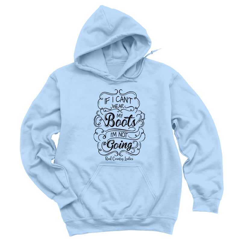 Wear My Boots Black Print Hoodies & Long Sleeves