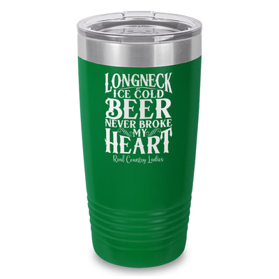 Longneck Ice Cold Beer Laser Etched Tumbler