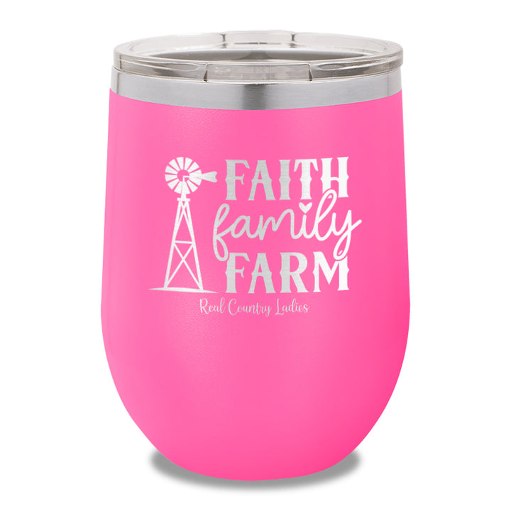 Faith Family Farm 12oz Stemless Wine Cup