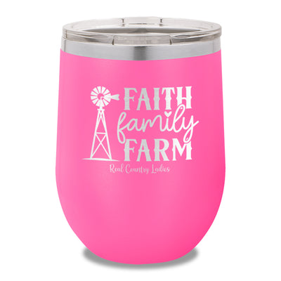 Faith Family Farm 12oz Stemless Wine Cup