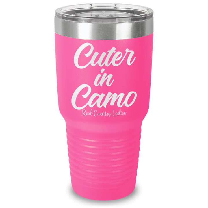 Cuter In Camo Laser Etched Tumbler