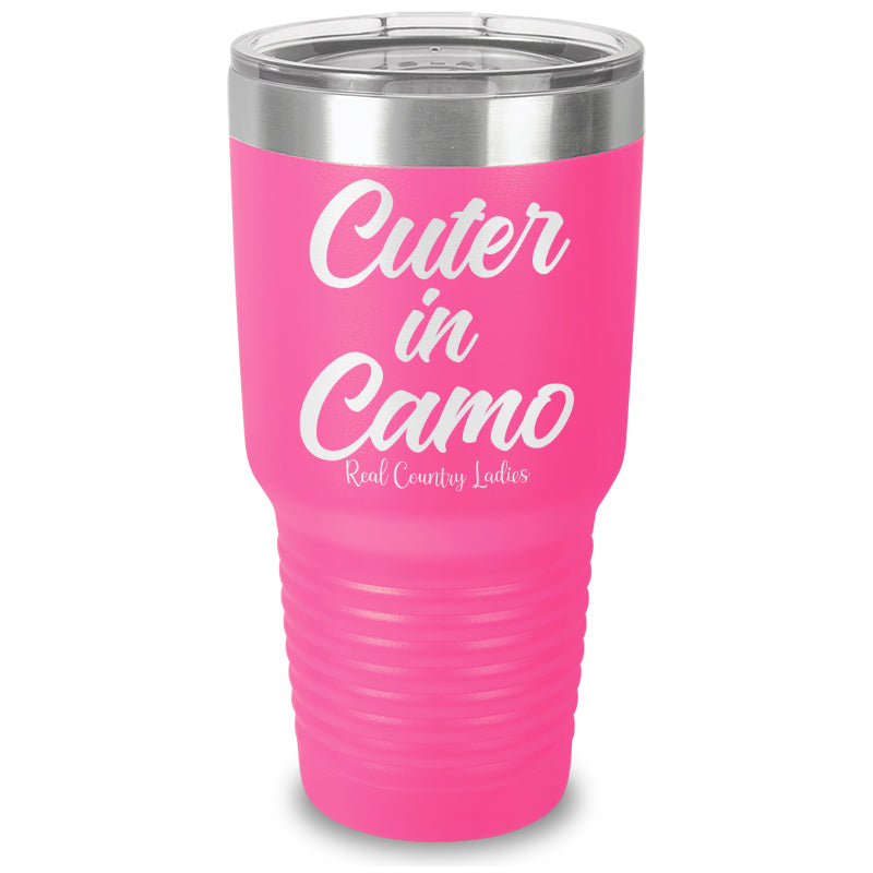 Cuter In Camo Laser Etched Tumbler