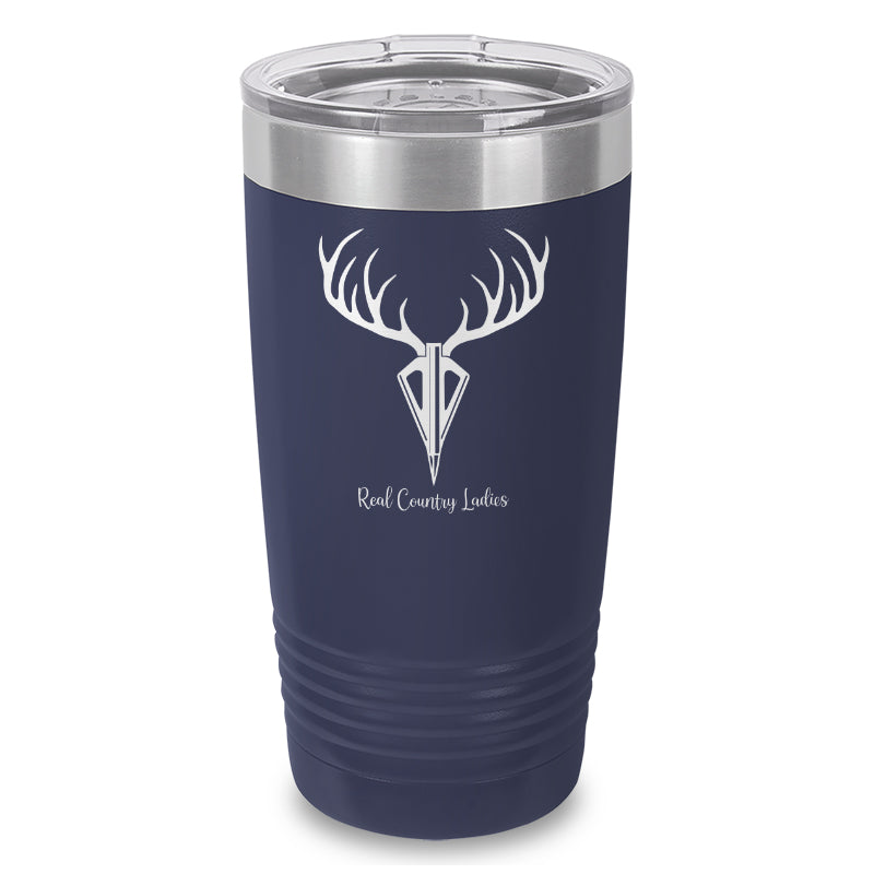 Arrow Deer Laser Etched Tumbler