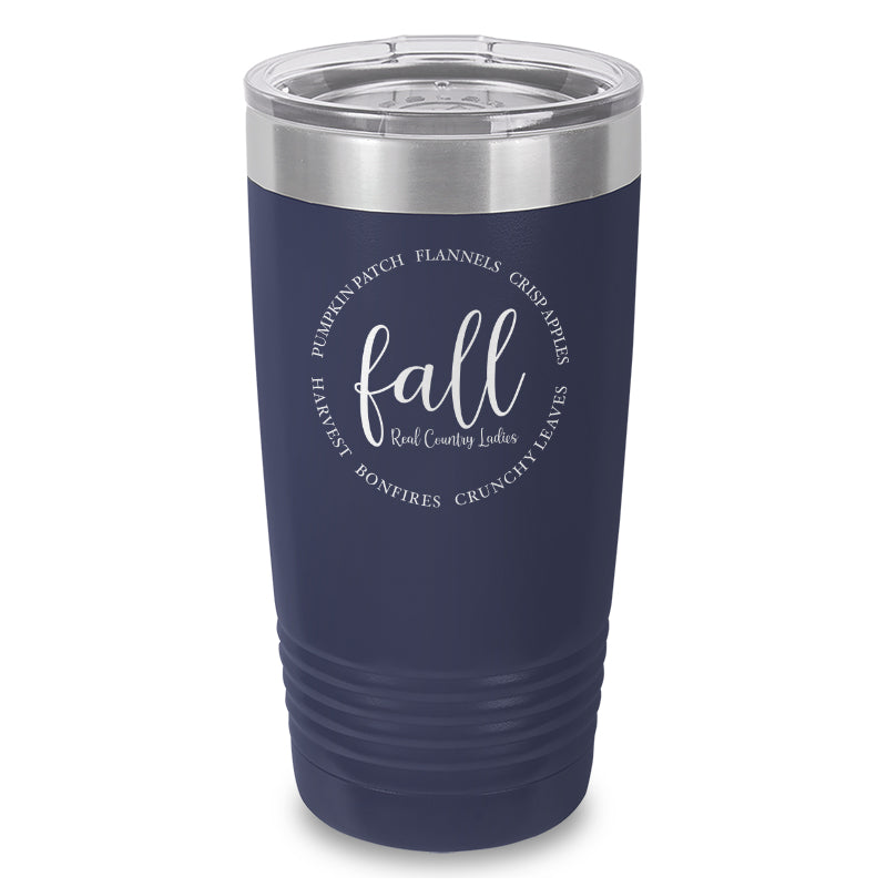 Fall Laser Etched Tumbler