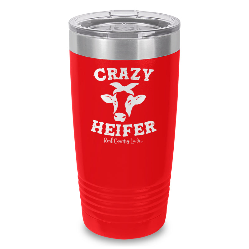 Crazy Heifer Laser Etched Tumbler