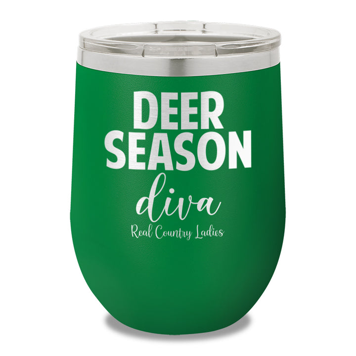 Deer Season Diva 12oz Stemless Wine Cup