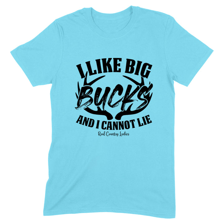 I Like Big Bucks Black Print Front Apparel