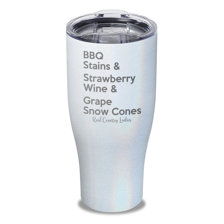 BBQ Stains Laser Etched Tumbler